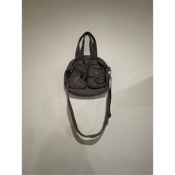 Vintage Kipling Saddle Messenger Bag with Strap Gray - Picture 1 of 7